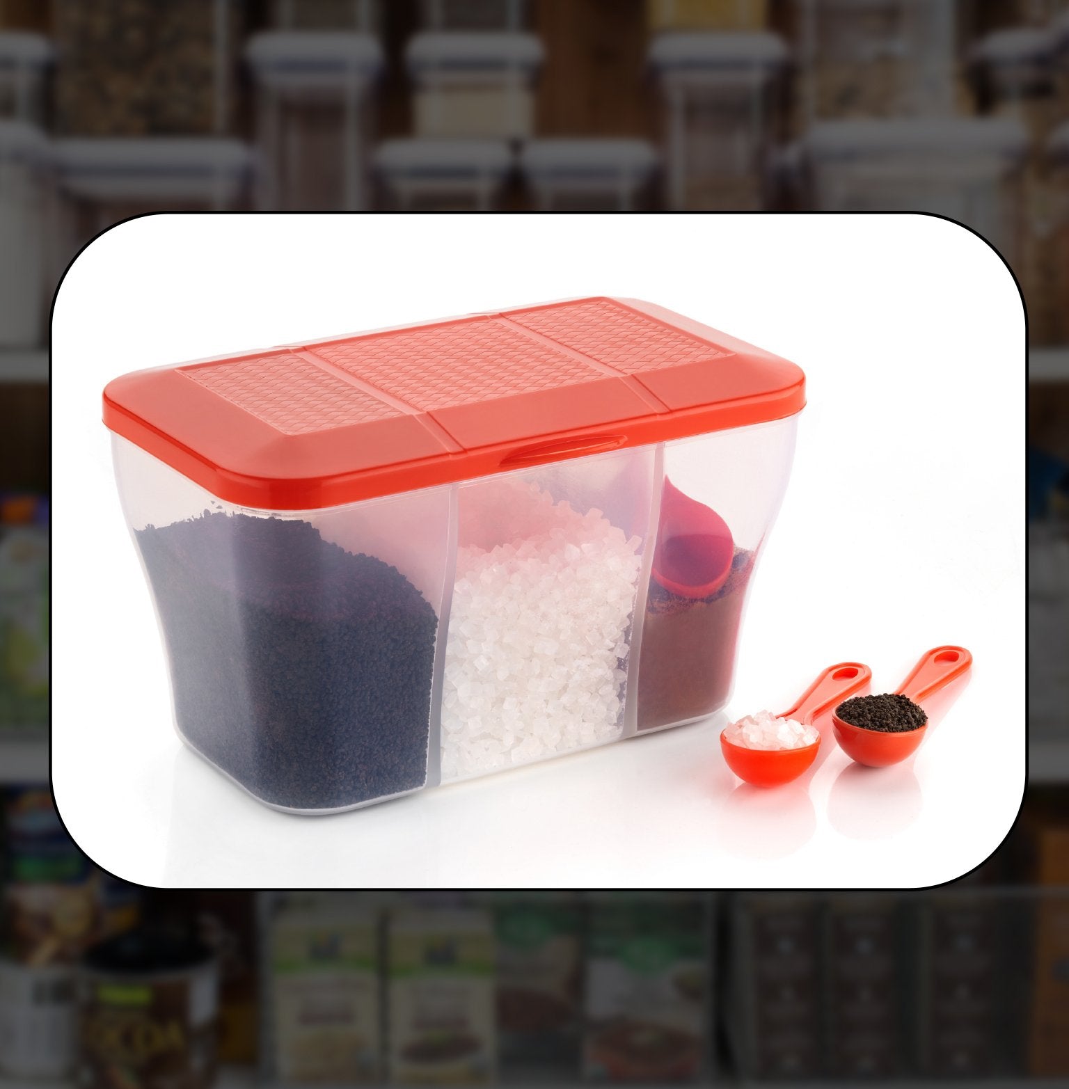 2625 Plastic Square Storage Organiser Container (750ml Capacity) 2625 Plastic Square Storage Organiser Container (750ml Capacity)